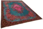 Oyma Pembe Pamuk Üzerine Yün El Dokuma Kilim-209x309 - Görsel 2