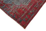 Oyma Kırmızı Pamuk Üzerine Yün El Dokuma Kilim-205x305 - Görsel 4