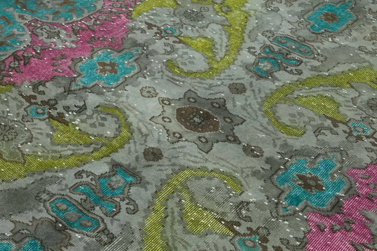 Oyma Mavi Pamuk Üzerine Yün El Dokuma Kilim-191x306 - Görsel 5