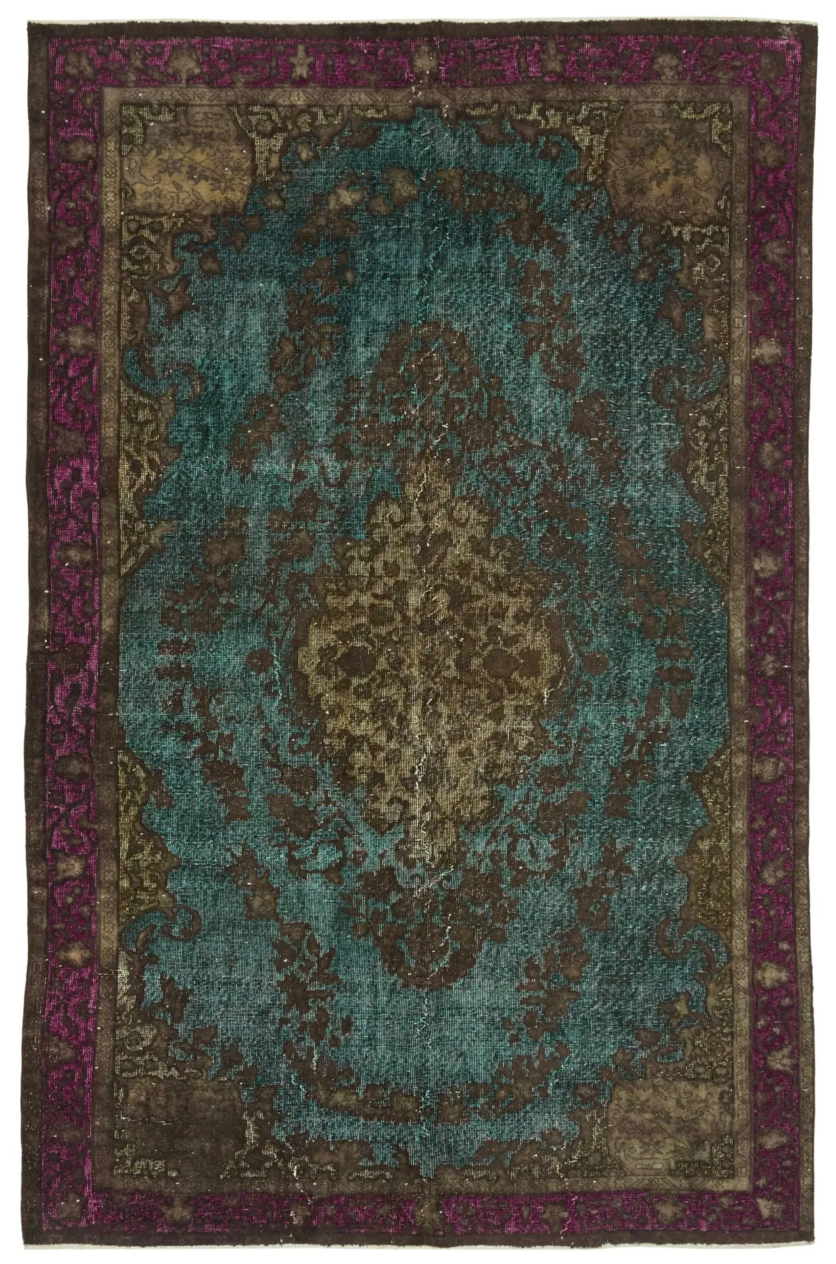 Rc_46990_0_Brown_Hi_Low_Pile_Overdyed_Rugs