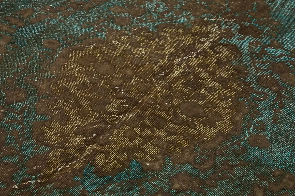 Oyma Kahverengi Pamuk Üzerine Yün El Dokuma Kilim-202x317 - Görsel 5