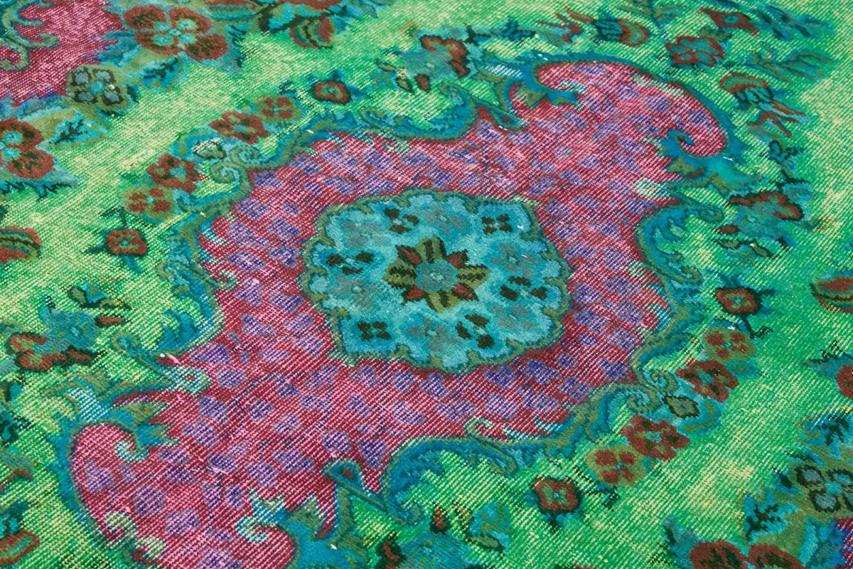 Oyma Mavi Pamuk Üzerine Yün El Dokuma Kilim-190x293 - Görsel 5