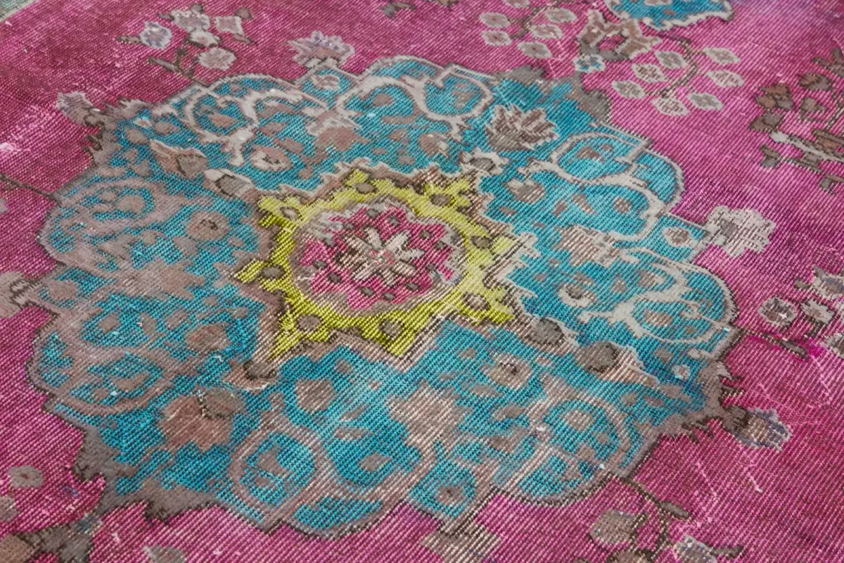 Oyma Yeşil Pamuk Üzerine Yün El Dokuma Kilim-180x303 - Görsel 5