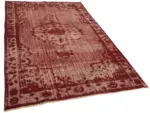 Oyma Kırmızı Pamuk Üzerine Yün El Dokuma Kilim-174x265 - Görsel 2