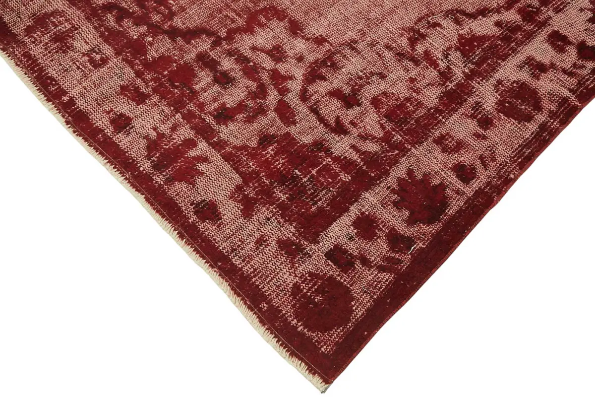 Oyma Kırmızı Pamuk Üzerine Yün El Dokuma Kilim-174x265 - Görsel 4