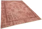 Oyma Pembe Pamuk Üzerine Yün El Dokuma Kilim-201x302 - Görsel 2