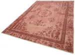 Oyma Pembe Pamuk Üzerine Yün El Dokuma Kilim-201x302 - Görsel 3