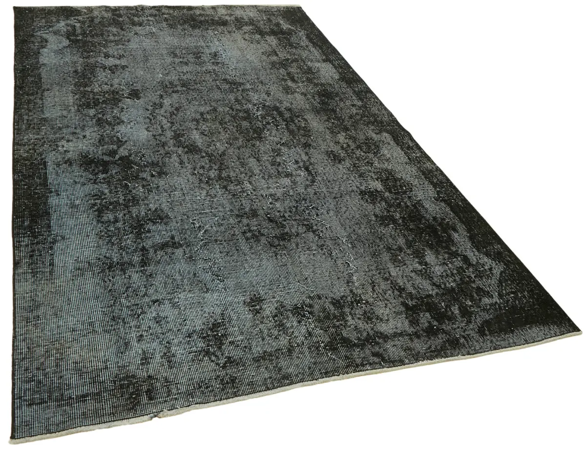 Oyma Siyah Pamuk Üzerine Yün El Dokuma Kilim-158x267 - Görsel 2