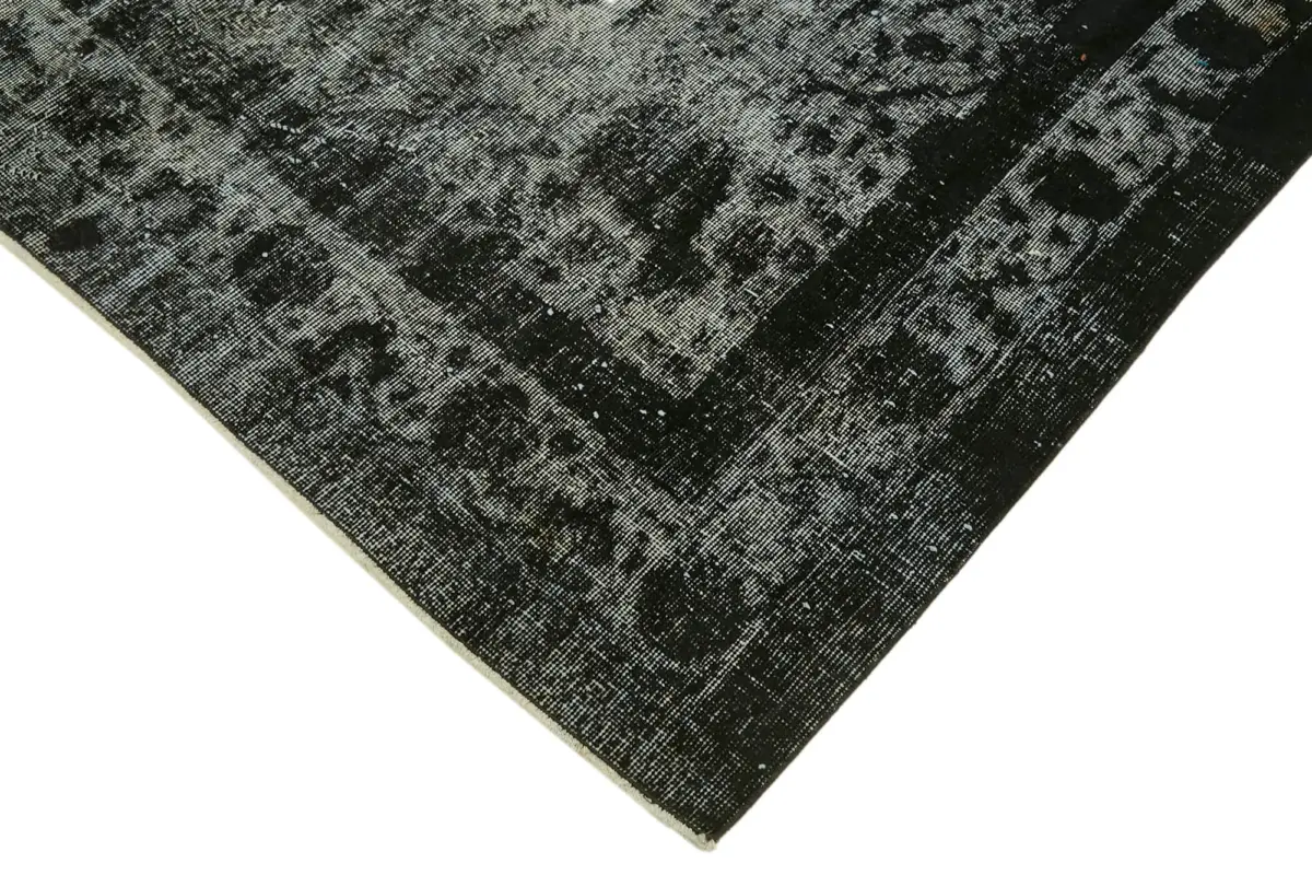 Oyma Siyah Pamuk Üzerine Yün El Dokuma Kilim-201x296 - Görsel 4