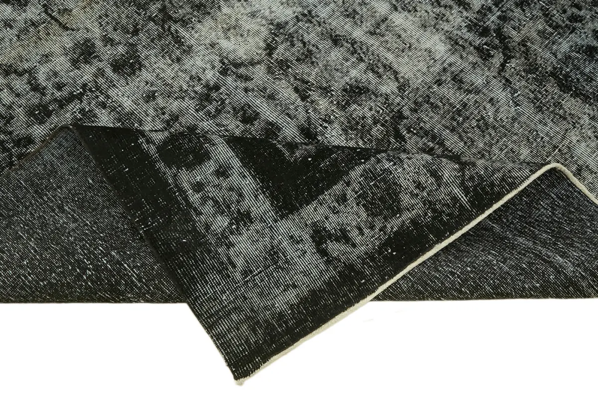 Oyma Siyah Pamuk Üzerine Yün El Dokuma Kilim-201x296 - Görsel 6