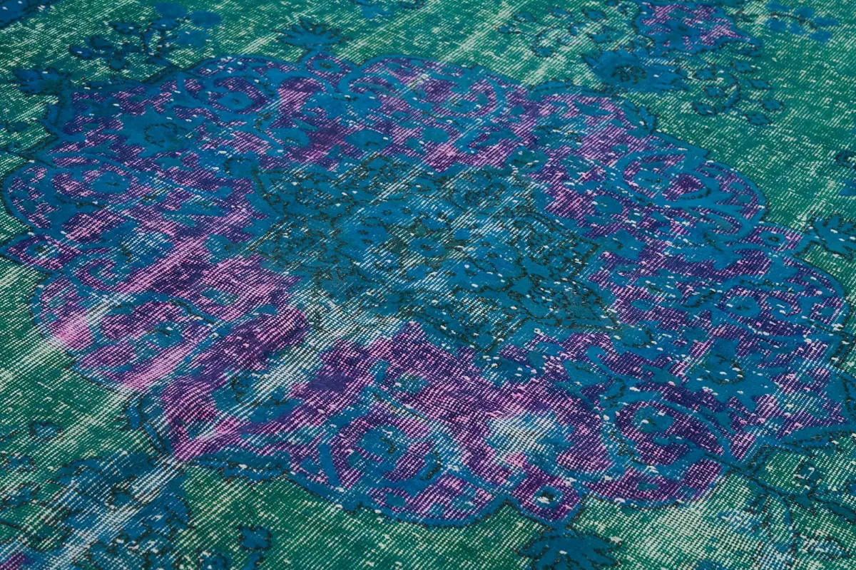 Oyma Mavi Pamuk Üzerine Yün El Dokuma Kilim-228x334 - Görsel 5