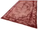 Oyma Kırmızı Pamuk Üzerine Yün El Dokuma Kilim-175x295 - Görsel 3