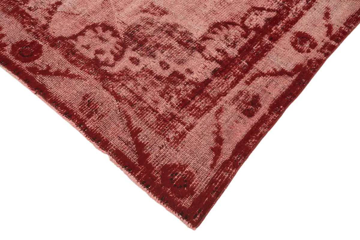 Oyma Kırmızı Pamuk Üzerine Yün El Dokuma Kilim-175x295 - Görsel 4