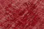 Oyma Kırmızı Pamuk Üzerine Yün El Dokuma Kilim-153x255 - Görsel 5