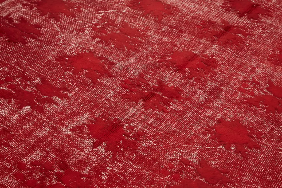 Oyma Kırmızı Pamuk Üzerine Yün El Dokuma Kilim-218x317 - Görsel 5