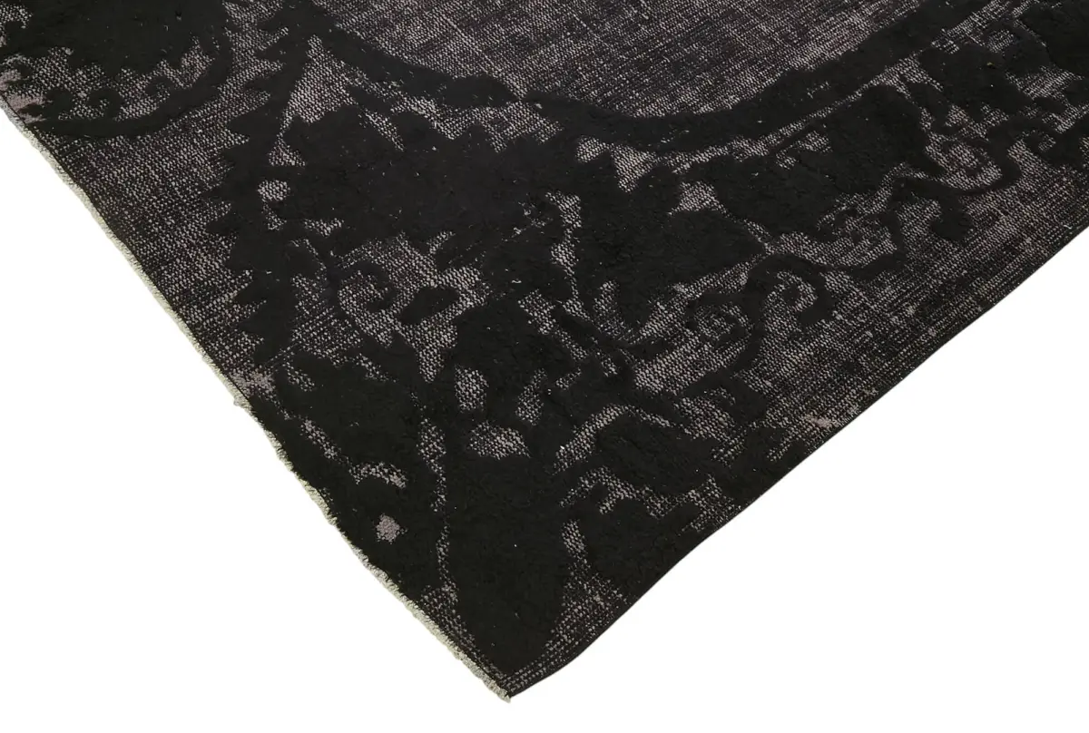 Oyma Siyah Pamuk Üzerine Yün El Dokuma Kilim-223x312 - Görsel 4