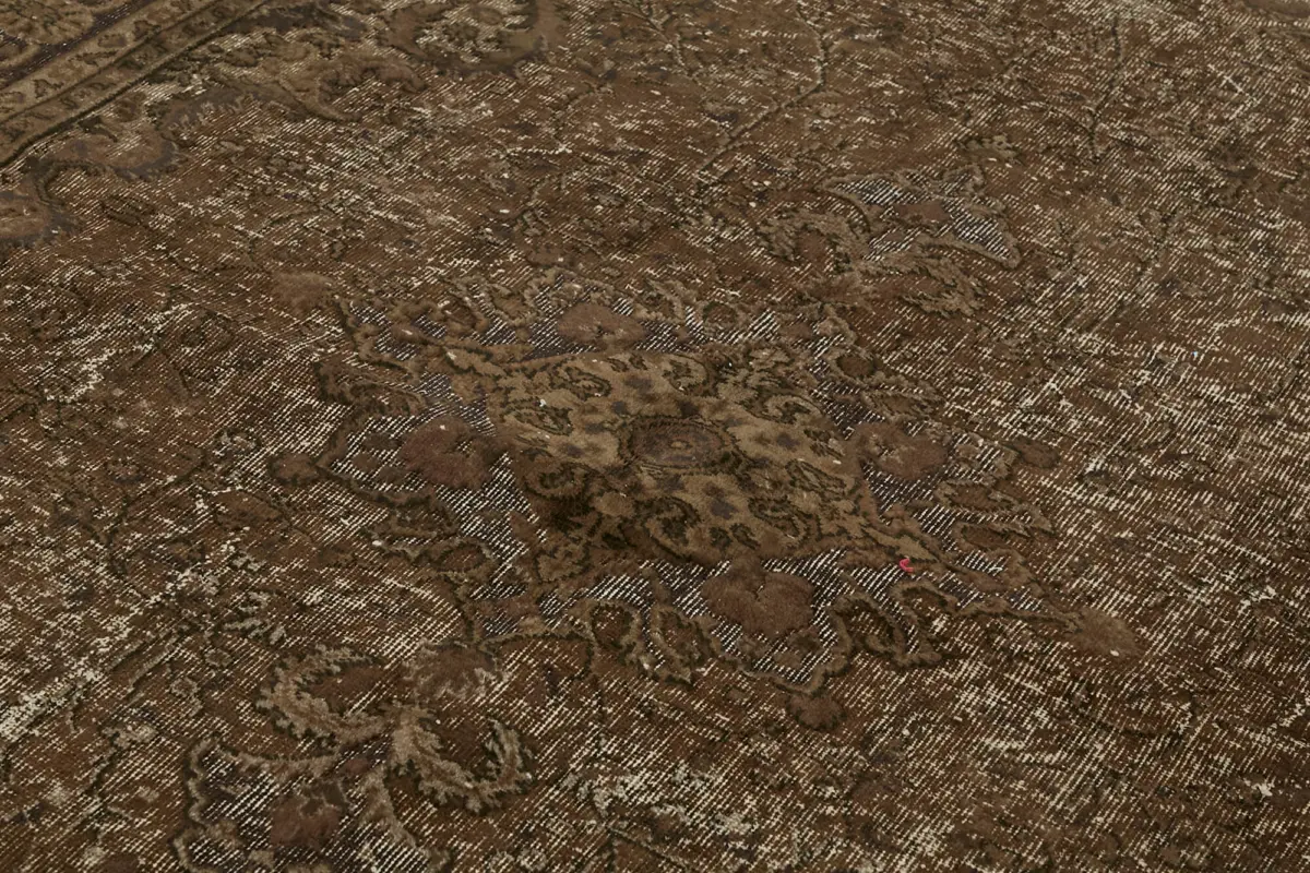 Oyma Kahverengi Pamuk Üzerine Yün El Dokuma Kilim-218x317 - Görsel 5