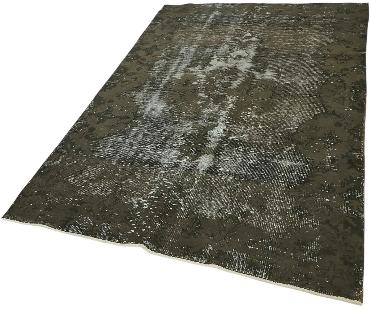 Oyma Siyah Pamuk Üzerine Yün El Dokuma Kilim-142x226 - Görsel 3