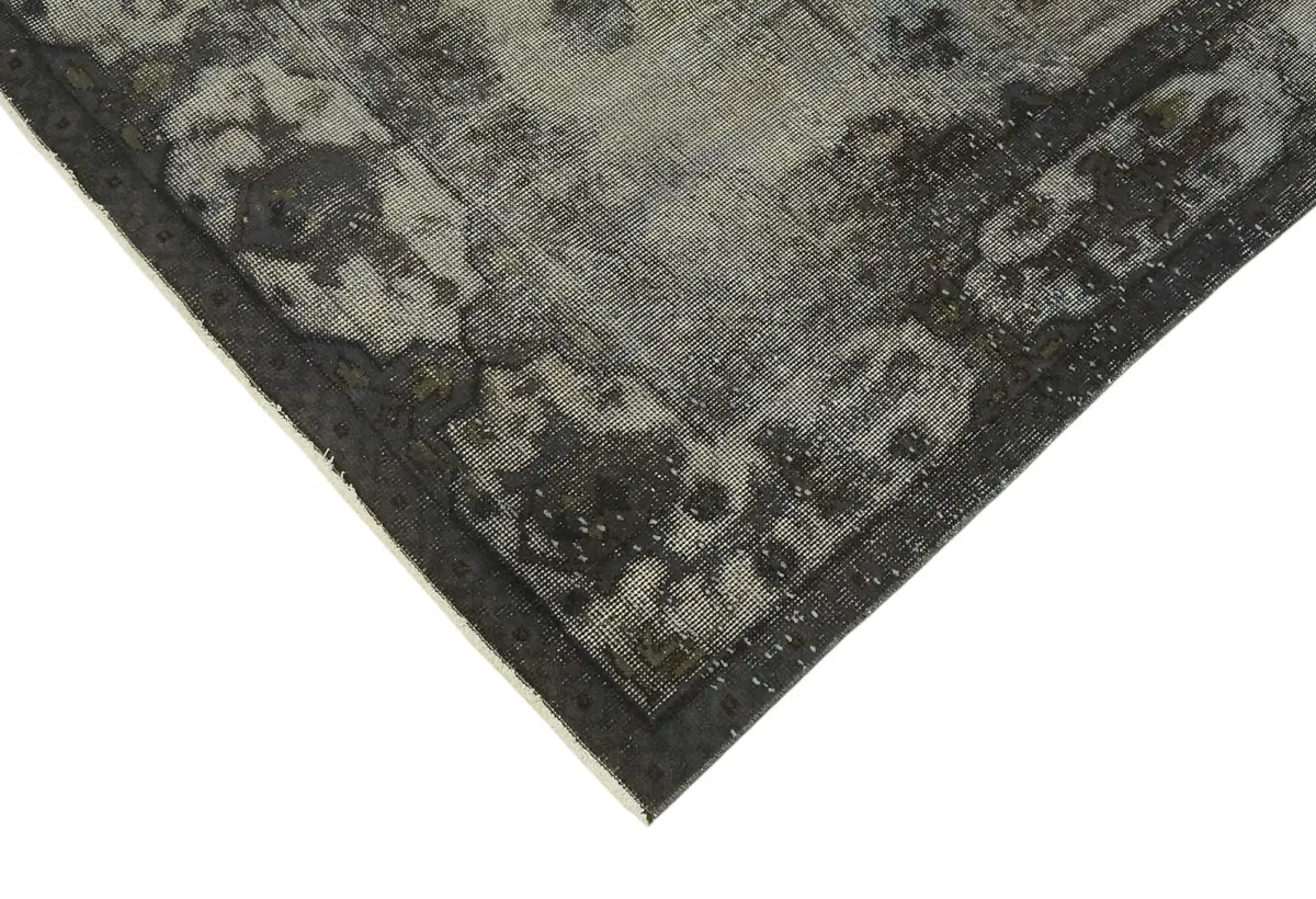 Oyma Gri Pamuk Üzerine Yün El Dokuma Kilim-125x242 - Görsel 4