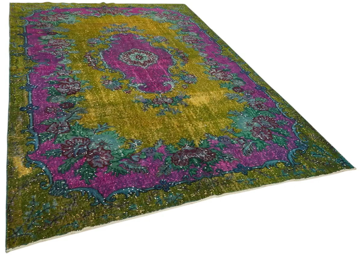 Oyma Yeşil Pamuk Üzerine Yün El Dokuma Kilim-218x318 - Görsel 2