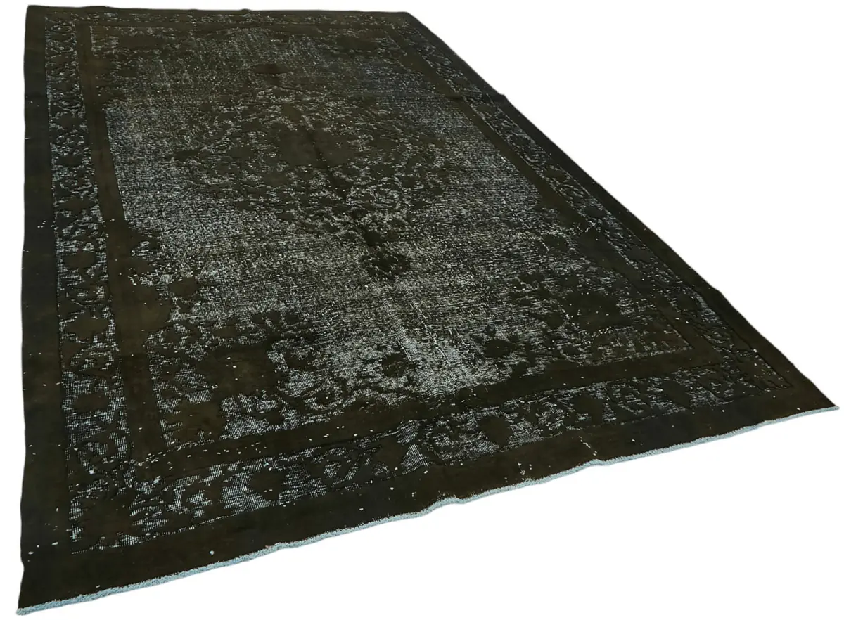 Oyma Siyah Pamuk Üzerine Yün El Dokuma Kilim-213x345 - Görsel 2