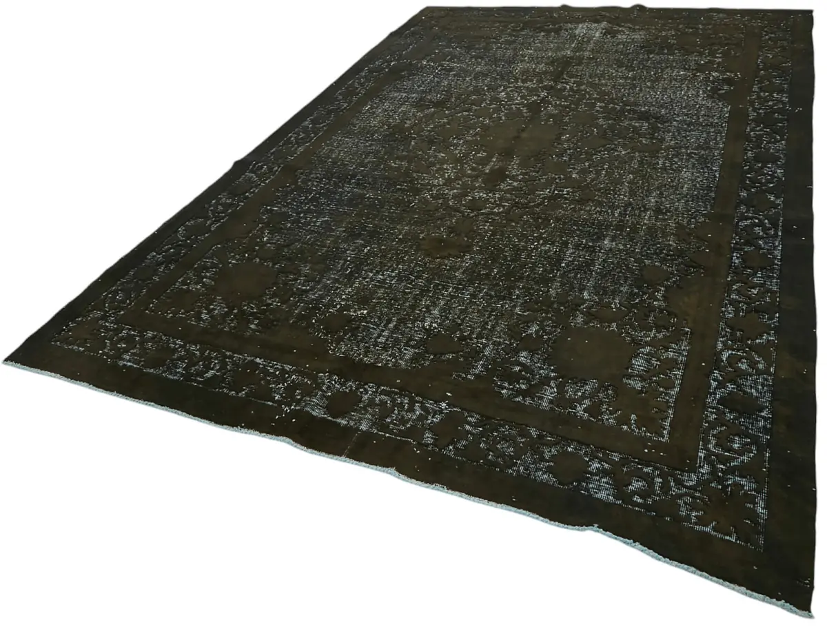 Oyma Siyah Pamuk Üzerine Yün El Dokuma Kilim-213x345 - Görsel 3