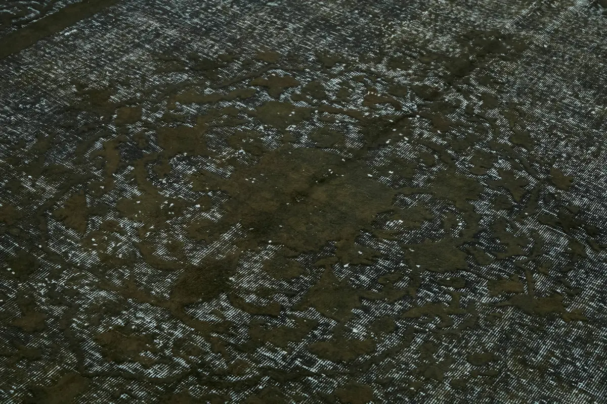 Oyma Siyah Pamuk Üzerine Yün El Dokuma Kilim-213x345 - Görsel 5