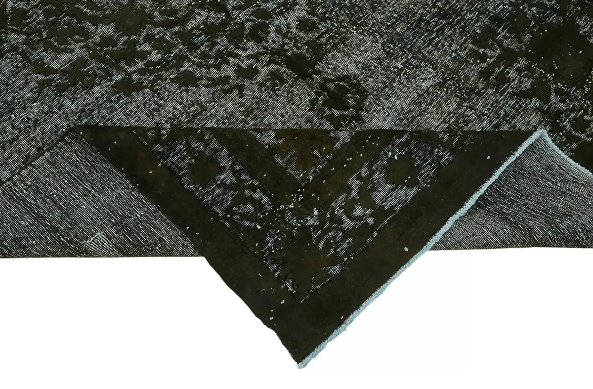 Oyma Siyah Pamuk Üzerine Yün El Dokuma Kilim-213x345 - Görsel 6