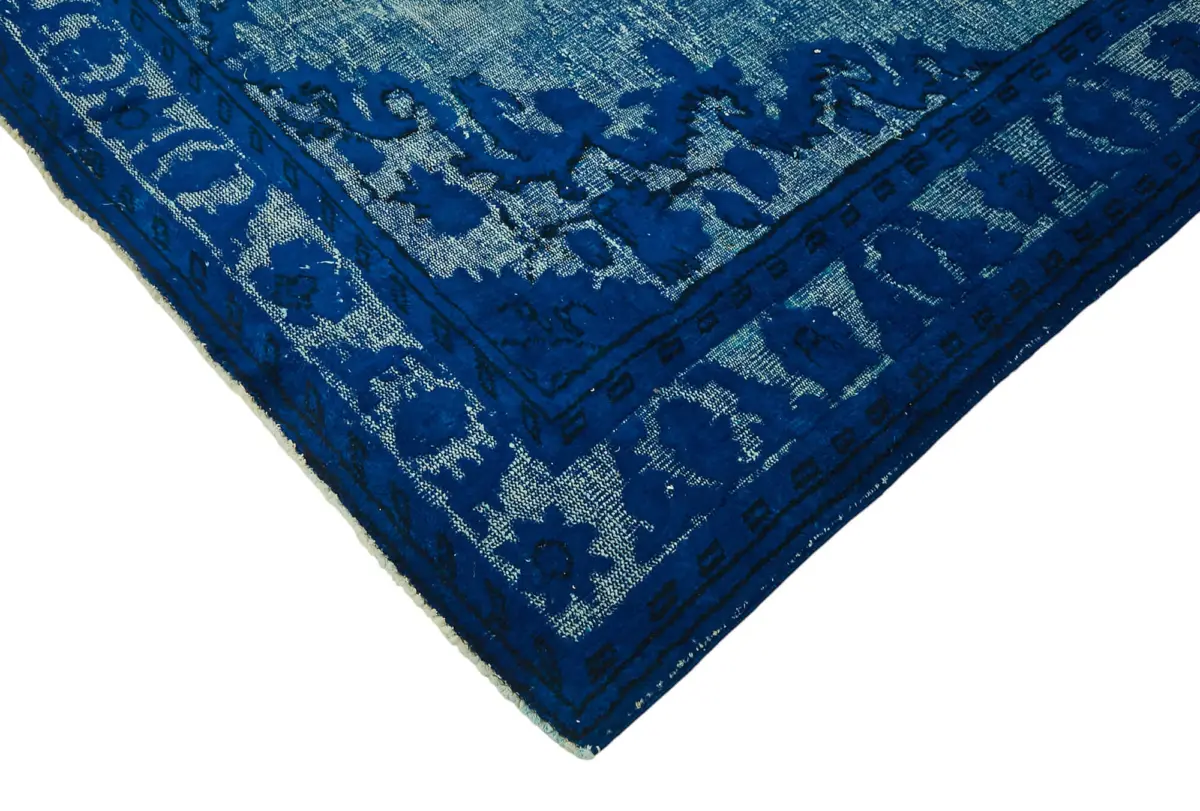 Oyma Mavi Pamuk Üzerine Yün El Dokuma Kilim-218x322 - Görsel 4