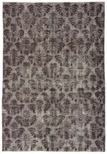 Oyma Mor Pamuk Üzerine Yün El Dokuma Kilim-166x240