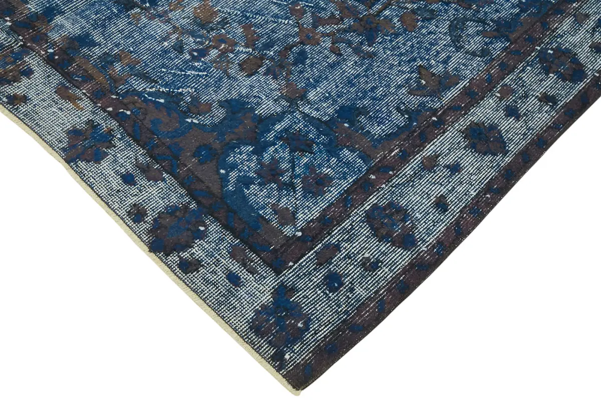 Oyma Mavi Pamuk Üzerine Yün El Dokuma Kilim-171x286 - Görsel 4