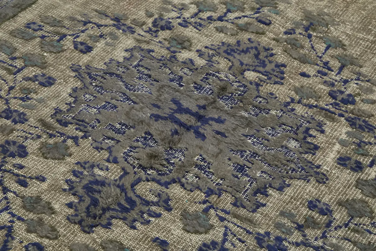 Oyma Gri Pamuk Üzerine Yün El Dokuma Kilim-181x268 - Görsel 5