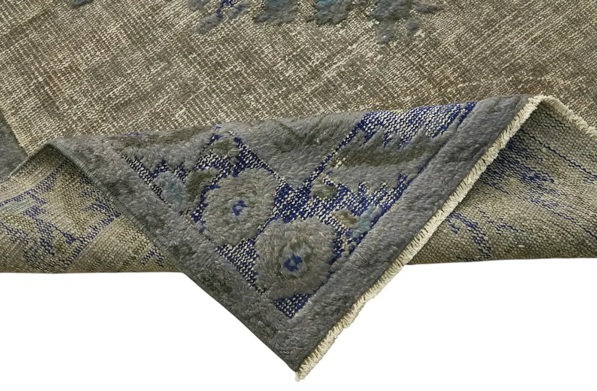 Oyma Gri Pamuk Üzerine Yün El Dokuma Kilim-181x268 - Görsel 6