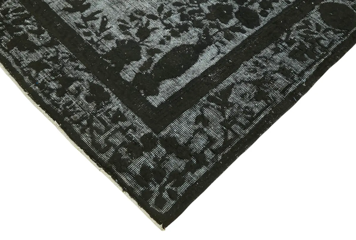 Oyma Siyah Pamuk Üzerine Yün El Dokuma Kilim-217x320 - Görsel 4