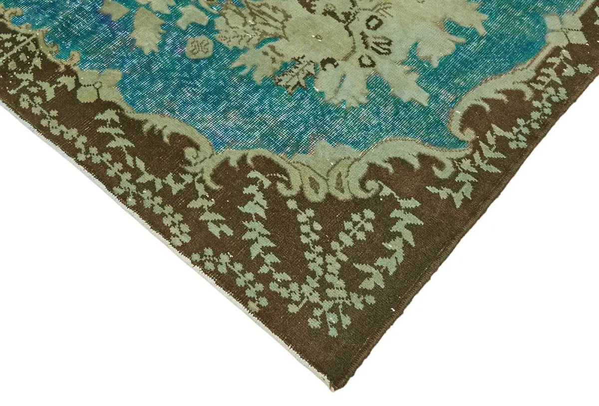 Oyma Yeşil Pamuk Üzerine Yün El Dokuma Kilim-178x293 - Görsel 4