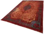 Oyma kır Pamuk Üzerine Yün El Dokuma Kilim-207x318 - Görsel 3