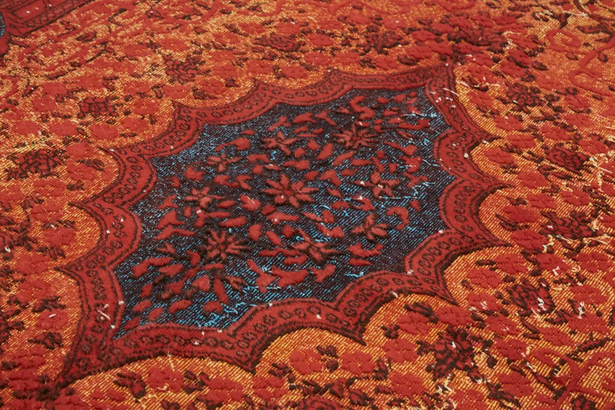 Oyma kır Pamuk Üzerine Yün El Dokuma Kilim-207x318 - Görsel 5
