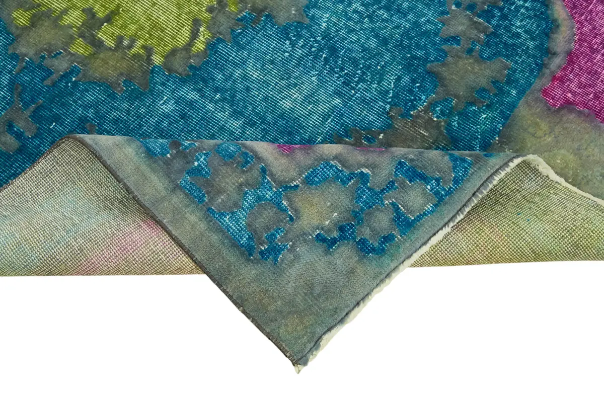 Oyma Yeşil Pamuk Üzerine Yün El Dokuma Kilim-150x246 - Görsel 6