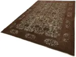 Oyma Kahverengi Pamuk Üzerine Yün El Dokuma Kilim-205x305 - Görsel 3