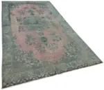 Oyma Mavi Pamuk Üzerine Yün El Dokuma Kilim-160x297 - Görsel 2