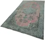 Oyma Mavi Pamuk Üzerine Yün El Dokuma Kilim-160x297 - Görsel 3