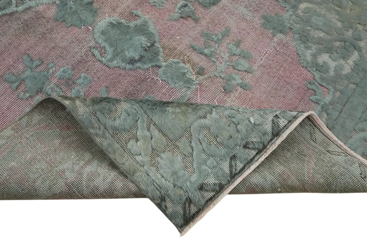 Oyma Mavi Pamuk Üzerine Yün El Dokuma Kilim-160x297 - Görsel 6