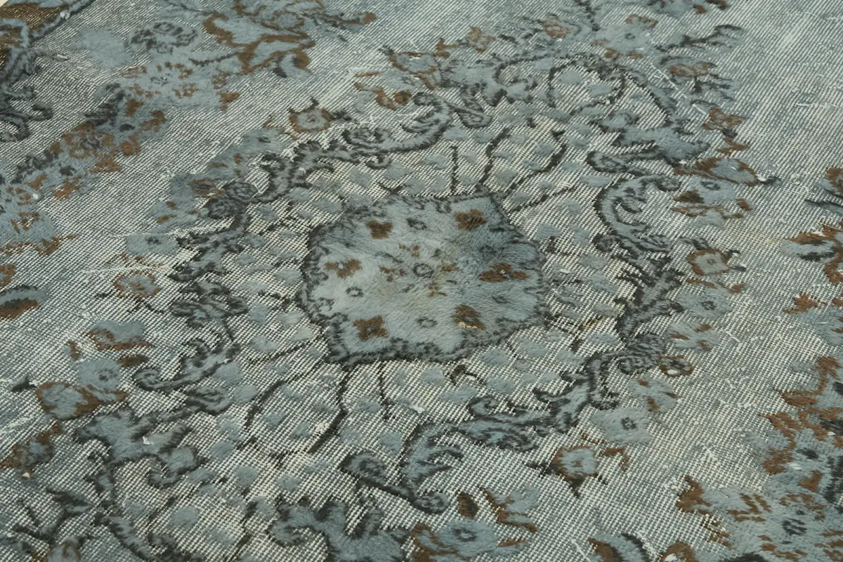 Oyma Gri Pamuk Üzerine Yün El Dokuma Kilim-166x284 - Görsel 5