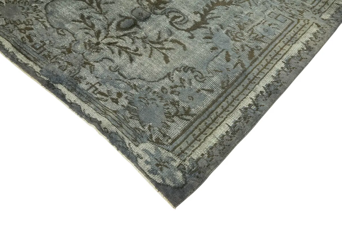 Oyma Gri Pamuk Üzerine Yün El Dokuma Kilim-183x283 - Görsel 4