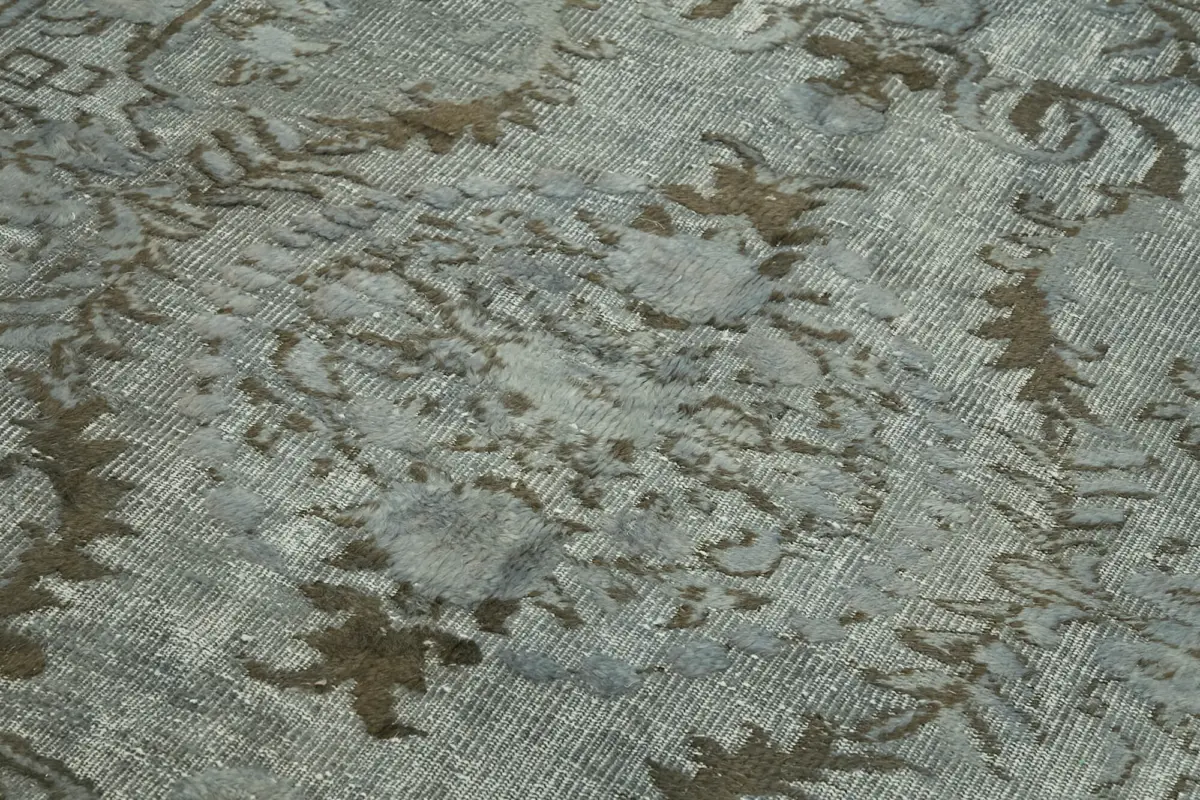 Oyma Gri Pamuk Üzerine Yün El Dokuma Kilim-183x283 - Görsel 5