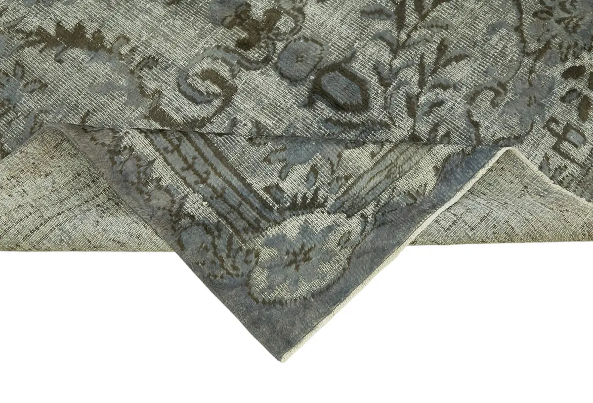 Oyma Gri Pamuk Üzerine Yün El Dokuma Kilim-183x283 - Görsel 6