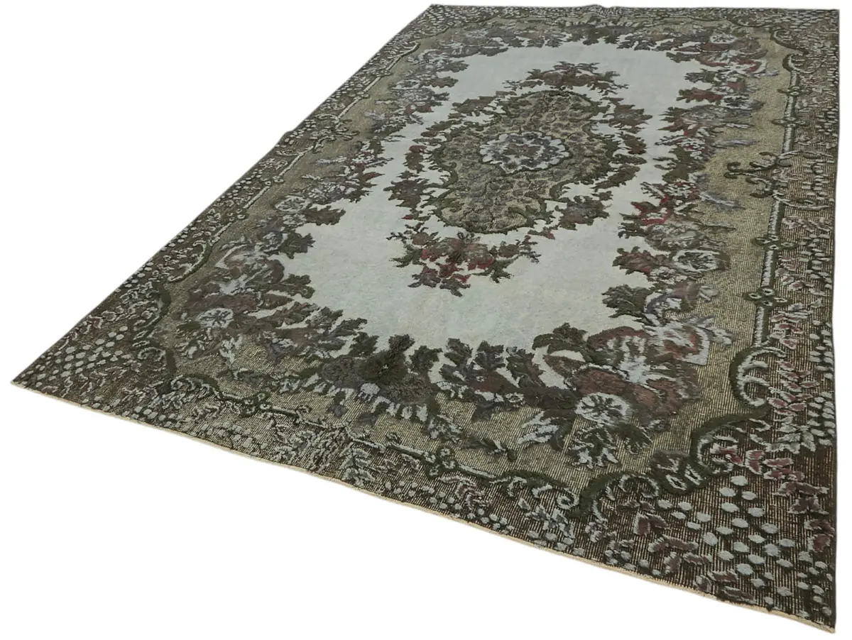 Oyma Gri Pamuk Üzerine Yün El Dokuma Kilim-203x313 - Görsel 3
