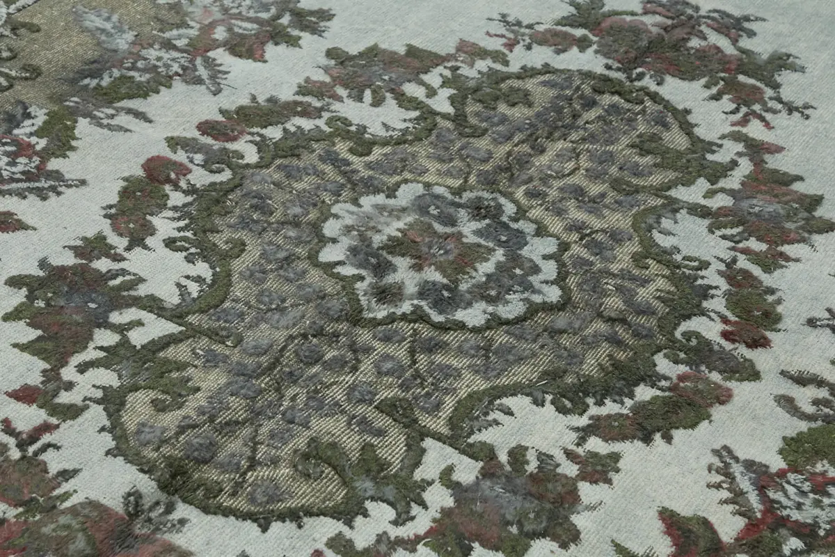 Oyma Gri Pamuk Üzerine Yün El Dokuma Kilim-203x313 - Görsel 5