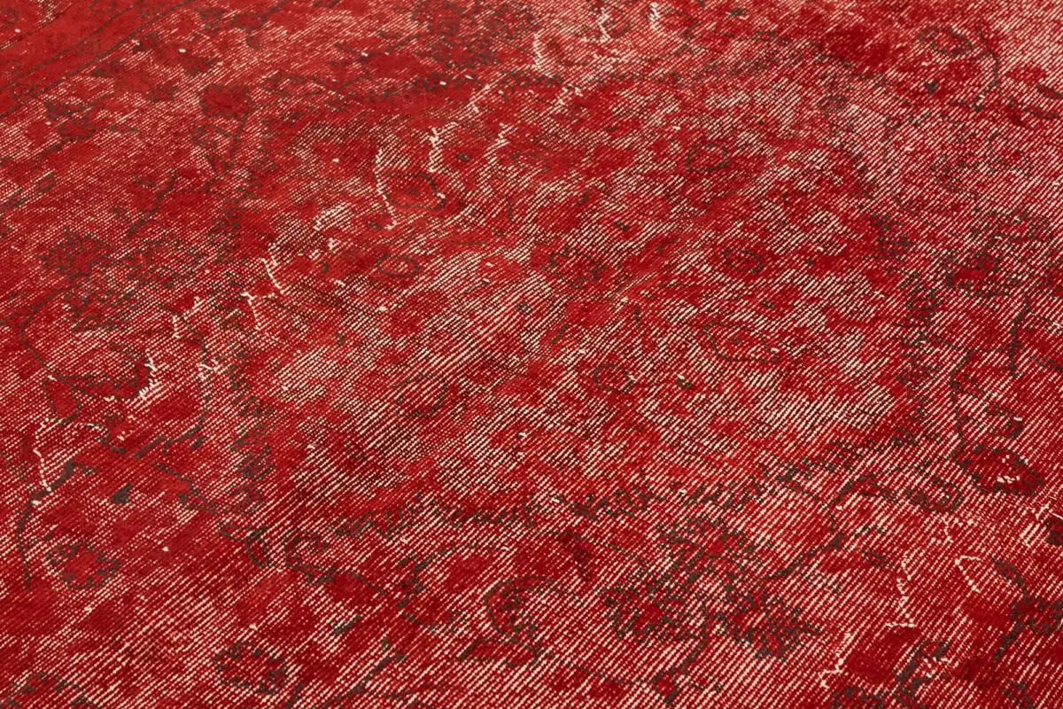 Oyma Kırmızı Pamuk Üzerine Yün El Dokuma Kilim-195x291 - Görsel 5