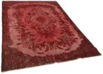 Oyma Kırmızı Pamuk Üzerine Yün El Dokuma Kilim-180x278 - Görsel 2